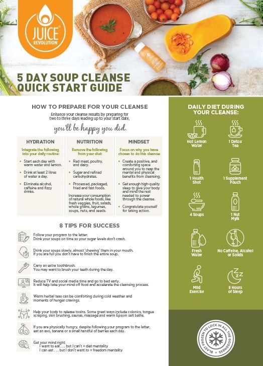 5 Day Soup Cleanse Quick Start Guide