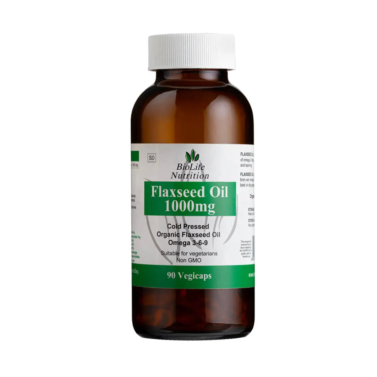 BIOLIFE ORGANIC FLAXSEED OIL 90 CAPS